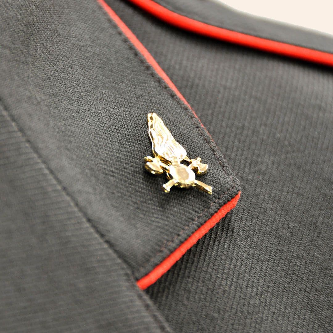 Divisa da parata con fiamme e toppa spalla