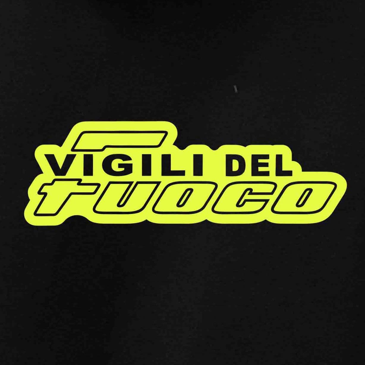 Felpa VVF con inserti fluo e cappuccio